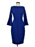 Calvin Klein Solid Blue Cocktail Dress Size 4 - photo 1