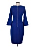 Calvin Klein Solid Blue Cocktail Dress Size 4 - photo 2