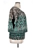 Style&Co 100% Polyester Teal Short Sleeve Blouse Size 1X - photo 4