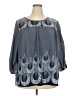 Weekend Suzanne Betro Gray 3/4 Sleeve Blouse Size 2X - photo 1