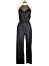 Assorted Brands 100% Polyester Metallic Black Jumpsuit Size L - photo 1