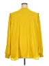 Ann Taylor LOFT 100% Polyester Yellow Long Sleeve Blouse Size 26 - photo 2