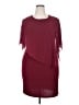 Unbranded Solid Burgundy Cocktail Dress Size XXL - photo 1