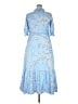 Unbranded 100% Polyester Blue Casual Dress Size 2X - photo 2