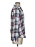 Foxcroft 100% Cotton Plaid Blue Long Sleeve Button-Down Shirt Size 2 - photo 4