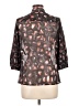 Jaeger Black 3/4 Sleeve Blouse Size 12 - photo 2