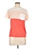 Desigual Color Block Orange Short Sleeve Top Size L - photo 1