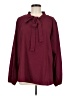 Unbranded Burgundy Long Sleeve Blouse Size 6 (estimated) - photo 1