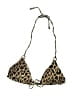 H&M Animal Print Gold Swimsuit Top Size 10 - photo 1