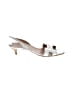 Hermès Silver  Leather Night Slingback Sandals Size EU 41 - photo 1