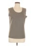 MING WANG Gray Sleeveless Top Size M - photo 1