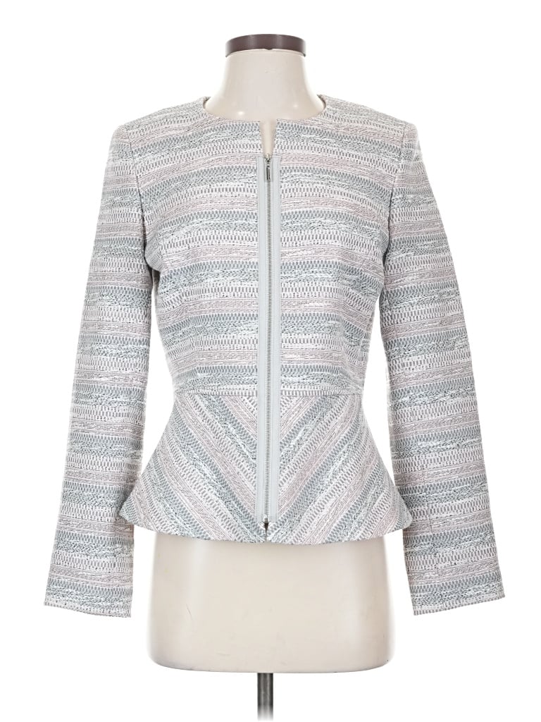 Pre-owned Tahari By Asl Jacket In Silver