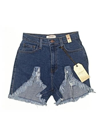 Vibrant M.I.U Denim Shorts (view 1)