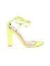 Fashion Nova Color Block Yellow Green Heels Size 10 - photo 1
