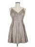 Lulus Metallic Silver Cocktail Dress Size M - photo 1