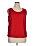 Notations Red Sleeveless T-Shirt Size 1X - photo 1