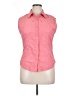 Nina Capri Pink Sleeveless Button-Down Shirt Size XL - photo 1