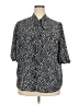 ELOQUII 100% Polyester Polka Dots Black 3/4 Sleeve Blouse Size 18 - photo 1