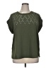 Cato 100% Polyester Green Short Sleeve Top Size 16W - photo 1