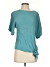 VICI 100% Rayon Teal Short Sleeve Blouse Size S - photo 1
