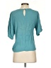 VICI 100% Rayon Teal Short Sleeve Blouse Size S - photo 2