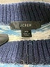 J.Crew Chevron-herringbone Blue Turtleneck Sweater Size XS - photo 6