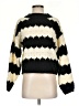 Line & Dot 100% Polyester Stripes Black Pullover Sweater Size XS - photo 1