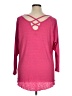 Assorted Brands Pink 3/4 Sleeve T-Shirt Size 1X (estimated) - photo 2