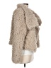Zara Basic 100% Polyester Tan Faux Fur Jacket Size L - photo 4