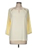 PASSPORTS Ivory 3/4 Sleeve Blouse Size M - photo 1