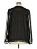 Ann Taylor LOFT 100% Polyester Black Long Sleeve Blouse Size XL - photo 2