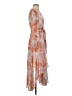 Express 100% Polyester Orange Cocktail Dress Size XS - photo 4