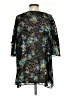 Lane Bryant 100% Polyester Floral Black 3/4 Sleeve Blouse Size 18 - photo 2