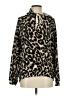 White Birch Animal Print Black Pullover Sweater Size S - photo 1