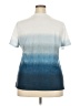 Unbranded 100% Polyester Blue Short Sleeve Top Size XXL - photo 2