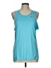Nike 100% Polyester Blue Active Tank Size L - photo 1