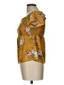Monteau Yellow Short Sleeve Blouse Size L - photo 5