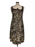 En Focus Animal Print Brown Cocktail Dress Size 14W - photo 2