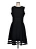 Calvin Klein Solid Black Cocktail Dress Size 12 - photo 1