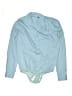 Tapata Solid Blue Long Sleeve Blouse Size M - photo 1