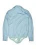 Tapata Solid Blue Long Sleeve Blouse Size M - photo 2