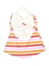 Beach Diva Stripes Orange Swimsuit Top Size 10 - photo 2
