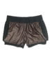 Demi Lovato Fabletics 100% Polyester Metallic Brown Athletic Shorts Size M - photo 1