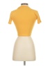 Zara Yellow Short Sleeve Turtleneck Size S - photo 2