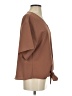 VIISHOW Brown Short Sleeve Blouse Size S - photo 4