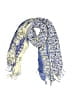 Unbranded Paisley Blue Ivory Scarf One size - photo 1