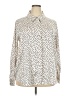 The Workshop Polka Dots Ivory Long Sleeve Blouse Size XXL - photo 1