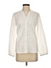 Deco 100% Cotton Ivory Long Sleeve Blouse Size XS - photo 1