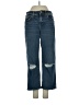 Express Hearts Blue Jeans Size 0 (petite) - photo 1