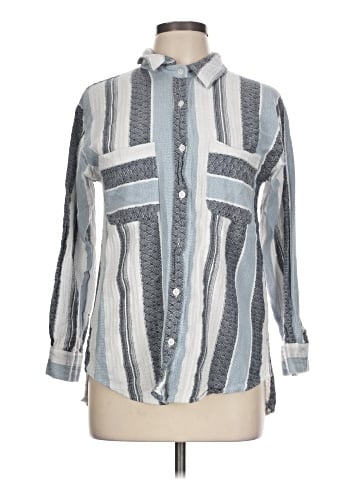 En Creme Long Sleeve Button-Down Shirt (view 1)